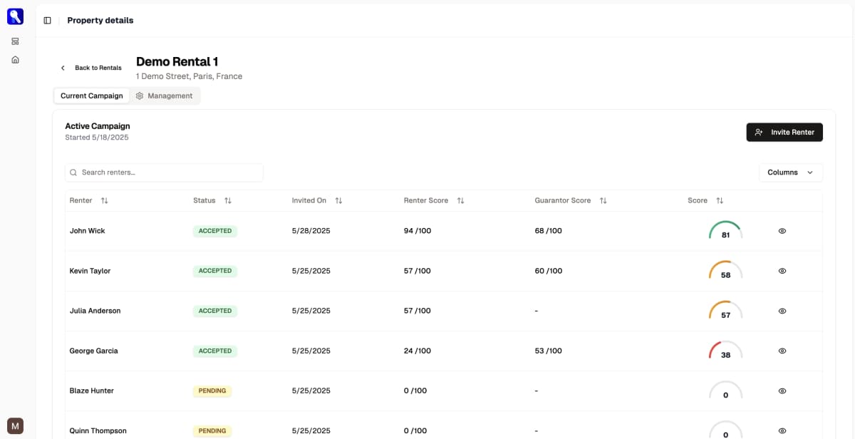 RentalPass Dashboard